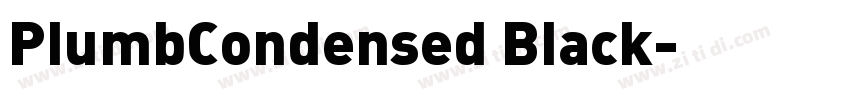 PlumbCondensed Black字体转换